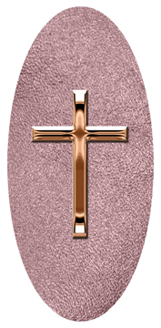 DG5000-510-BZ-SH-OR Bronze Single Cross Shimmer Orchid